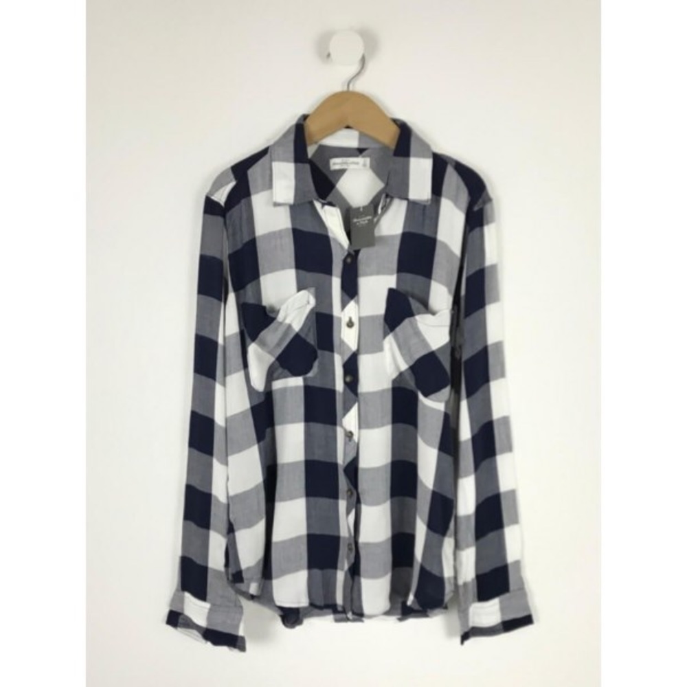 A&F Blue Plaid